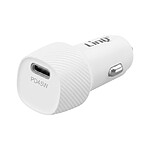 LinQ Chargeur Voiture Allume Cigare PPS USB-C 45W avec Technologie Anti-Surchauffe Blanc