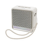 LinQ Mini Enceinte Bluetooth Nomade 5W / RGB / Radio FM / USB / Micro-SD / Cordon Blanc