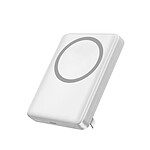 Jaym PowerBank MagSafe 10000mAh 15W avec Affichage LED / Câble USB-C vers USB-C Blanc