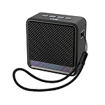 LinQ Mini Enceinte Bluetooth Nomade 5W / RGB / Radio FM / USB / Micro-SD / Cordon Noir