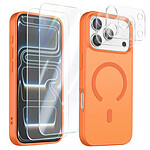 Avizar Pack Coque MagSafe iPhone 17 Pro Max avec 2 Verres Trempés et 2 Verres Caméra Avizar Pack Coque MagSafe iPhone 17 Pro Max avec 2 Verres Trempés et 2 Verres Caméra