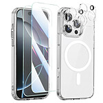 Avizar Pack Protection pour iPhone 16 avec Coque 2 Verres Trempés et 2 Films Caméra