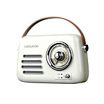 Ledwood Radio Rétro Portable Modèle Alma 5W avec Bluetooth / USB / Aux Blanc