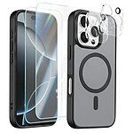 Avizar Pack Coque MagSafe iPhone 16 Pro avec 2 Verres Trempés et 2 Protection Caméra