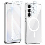 Avizar Coque MagSafe pour Galaxy S26 avec 2 Verres Trempés et 2 Films Protection Caméra Avizar Coque MagSafe pour Galaxy S26 avec 2 Verres Trempés et 2 Films Protection Caméra