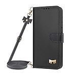 Avizar Étui Portefeuille pour Galaxy A27 à Bandoulière avec Motif Nœud Doré Avizar Étui Portefeuille pour Galaxy A27 à Bandoulière avec Motif Nœud Doré