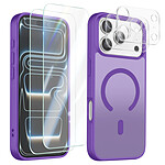 Avizar Pack Coque MagSafe iPhone 17 Pro Max avec 2 Verres Trempés et 2 Verres Caméra