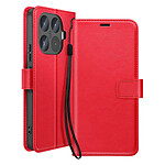 Mayaxess Étui Portefeuille pour Xiaomi 17T Pro avec Dragonne et Support Rouge Mayaxess Étui Portefeuille pour Xiaomi 17T Pro avec Dragonne et Support Rouge