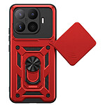 Mayaxess Coque pour Xiaomi 17T Pro avec Cache Caméra Coulissant et Bague Magnétique Rouge Mayaxess Coque pour Xiaomi 17T Pro avec Cache Caméra Coulissant et Bague Magnétique Rouge