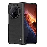 iMak Coque pour Honor Magic V6 Rigide Pliable Antidérapante Effet Carbone Noir
