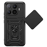 Mayaxess Coque pour Xiaomi 17T Pro avec Cache Caméra Coulissant et Bague Magnétique Noir