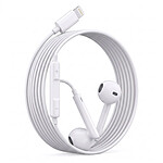 Avizar Écouteurs Filaires Lightning avec Micro intégré pour iPhone 13 Pro Blanc
