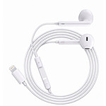 Avizar Écouteurs Filaires Lightning avec Micro intégré pour iPhone SE 2022 Blanc