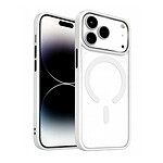 Jaym Coque Bumper pour iPhone 17 Pro Max Compatible MagSafe avec Contour Renforcé Blanc / Transparent