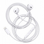 Avizar Écouteurs Filaires Lightning pour iPhone 14 avec Micro intégré Blanc