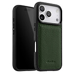 Melkco Coque pour iPhone 17 Pro Renforcée en Cuir Grainé avec Bords Surélevés Vert foncé Melkco Coque pour iPhone 17 Pro Renforcée en Cuir Grainé avec Bords Surélevés Vert foncé