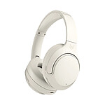 Audeeo Casque Audio Bluetooth 5.3 avec Réduction de Bruit ANC 55h Modèle Melovibe Beige