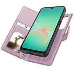 Mayaxess Étui Portefeuille pour Galaxy A26 Protection Anti-RFID avec Coque Détachable Rose champagne