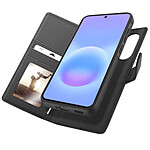Mayaxess Étui Portefeuille pour Galaxy A57 Protection Anti-RFID avec Coque Détachable Noir
