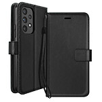 Mayaxess Etui Portefeuille pour Galaxy A53 5G avec Dragonne et Support Vidéo Noir