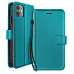 Mayaxess Étui Portefeuille pour iPhone 11 avec Support Vidéo et Dragonne Turquoise Mayaxess Étui Portefeuille pour iPhone 11 avec Support Vidéo et Dragonne Turquoise
