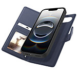 Mayaxess Étui Portefeuille pour iPhone 16e Protection Anti-RFID avec Coque Détachable Bleu nuit