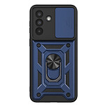 Mayaxess Coque pour Galaxy A37 avec Anneau Magnétique Rotatif et Cache Caméra Coulissant Bleu nuit