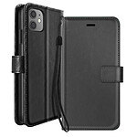 Mayaxess Etui Portefeuille pour iPhone 11 avec Dragonne et Support Vidéo Noir Mayaxess Etui Portefeuille pour iPhone 11 avec Dragonne et Support Vidéo Noir