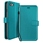 Mayaxess Étui Portefeuille pour iPhone SE 2020 / 2022 avec Support Vidéo et Dragonne Turquoise Mayaxess Étui Portefeuille pour iPhone SE 2020 / 2022 avec Support Vidéo et Dragonne Turquoise