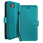 Mayaxess Étui Portefeuille pour iPhone 16e avec Support Vidéo et Dragonne Turquoise Mayaxess Étui Portefeuille pour iPhone 16e avec Support Vidéo et Dragonne Turquoise