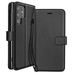 Mayaxess Etui Portefeuille pour Galaxy S22 Ultra avec Dragonne et Support Vidéo Noir Mayaxess Etui Portefeuille pour Galaxy S22 Ultra avec Dragonne et Support Vidéo Noir