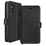 Mayaxess Etui Portefeuille pour Galaxy A34 5G avec Dragonne et Support Vidéo Noir