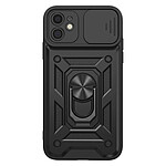 Mayaxess Coque pour iPhone 11 avec Cache Objectif Coulissant et Anneau Support Magnétique Noir Mayaxess Coque pour iPhone 11 avec Cache Objectif Coulissant et Anneau Support Magnétique Noir
