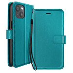 Mayaxess Étui Portefeuille pour iPhone 13 avec Support Vidéo et Dragonne Turquoise Mayaxess Étui Portefeuille pour iPhone 13 avec Support Vidéo et Dragonne Turquoise