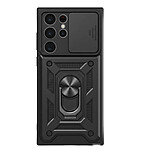 Mayaxess Coque pour Galaxy S22 Ultra avec Cache Caméra Coulissant et Bague Magnétique Noir Mayaxess Coque pour Galaxy S22 Ultra avec Cache Caméra Coulissant et Bague Magnétique Noir