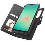 Mayaxess Étui Portefeuille pour Samsung Galaxy A26 Anti-RFID avec Coque Détachable Noir