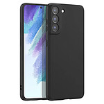 Mayaxess Coque pour Galaxy S21 FE 5G en Silicone Souple avec Bords Surélevés Noir