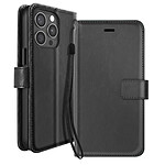 Mayaxess Etui Portefeuille pour iPhone 15 Pro Max avec Dragonne et Support Vidéo Noir Mayaxess Etui Portefeuille pour iPhone 15 Pro Max avec Dragonne et Support Vidéo Noir