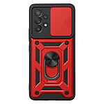 Mayaxess Coque Anneau pour Galaxy A54 5G avec Cache Caméra Coulissant et Bague Magnétique Rouge / Noir Mayaxess Coque Anneau pour Galaxy A54 5G avec Cache Caméra Coulissant et Bague Magnétique Rouge / Noir