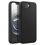 Mayaxess Coque pour iPhone 16e en Silicone Souple avec Protection Sobre et Antichoc Noir