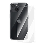 Mayaxess Pack Coque et Verre Trempé pour iPhone 13 Protection Intégrale Antichoc Transparent