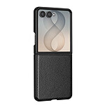 Avizar Coque pour Galaxy Z Flip 8 Pliable Effet Cuir Grainé avec Caméra Surélevé