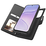 Mayaxess Étui Portefeuille 2 en 1 pour Honor 600 Smart Anti-RFID avec Coque Détachable Noir