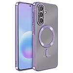 Avizar Coque pour Galaxy A57 MagSafe Souple Antichocs avec Contour Chromé