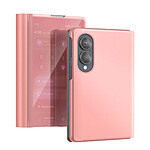 Avizar Étui Clapet Miroir pour Galaxy Z Fold8 Effet Cuir avec Support Mains-Libres
