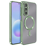 Avizar Coque pour Galaxy A57 MagSafe Souple Antichocs avec Contour Chromé