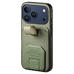 Avizar Coque pour iPhone 17 Pro Effet Tissu avec Support et Porte-Cartes Avizar Coque pour iPhone 17 Pro Effet Tissu avec Support et Porte-Cartes