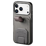 Avizar Coque pour iPhone 17 Pro Max Effet Tissu avec Support et Porte-Cartes Avizar Coque pour iPhone 17 Pro Max Effet Tissu avec Support et Porte-Cartes