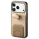 Avizar Coque pour iPhone 17 Pro Max Effet Tissu avec Support et Porte-Cartes Avizar Coque pour iPhone 17 Pro Max Effet Tissu avec Support et Porte-Cartes