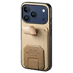 Avizar Coque pour iPhone 17 Pro Effet Tissu avec Support et Porte-Cartes Avizar Coque pour iPhone 17 Pro Effet Tissu avec Support et Porte-Cartes